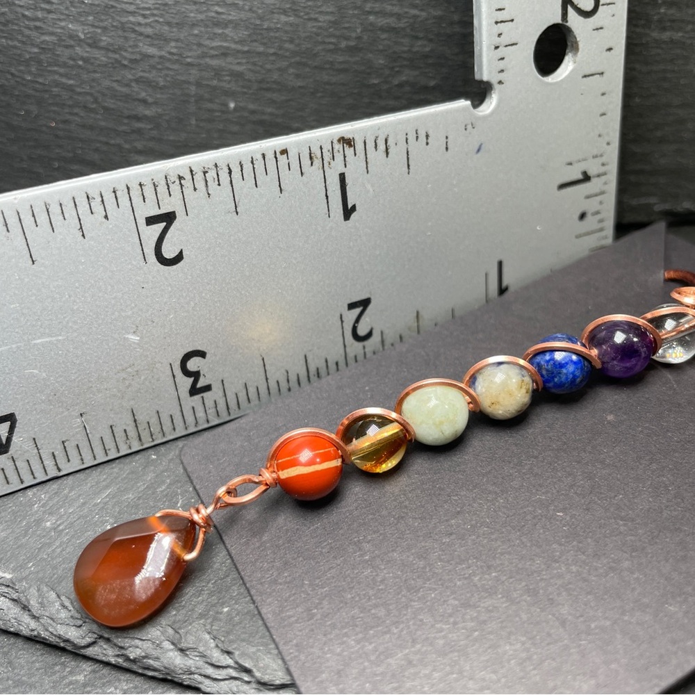 Gemstone Pendant Necklace With Carnelian Focal Boho Artisan Jewelry - Picture 12 of 12